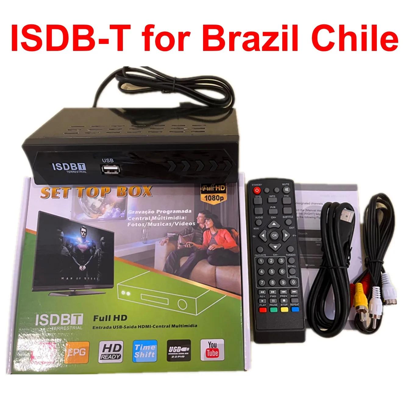 

SA Satellite Signal TV BOX ISDB-T Set Top Box 1080P Terrestrial Digital Satellite TV Receiver For Brazil/Peru/Argentina/Chile