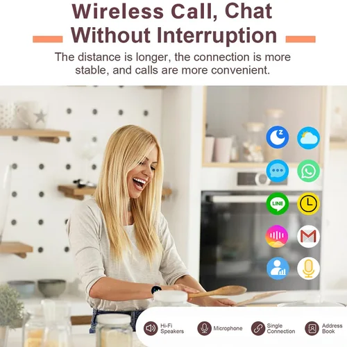 Imagen 2 del producto Reloj inteligente para mujer, pantalla siempre encendida, IP67, rastreador de ejercicios con monitoreo del sueño/ciclo menstrual, oro negro