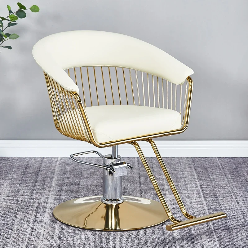 Hair Salon Exclusive Elegant Unique Barber Chairs Footrest Design Salon Chairs Simple Silla De Corte De Pelo Salon Furniture