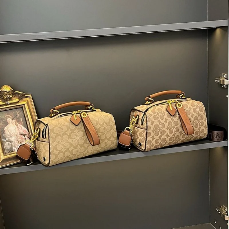 

Женская модная кожаная сумка через плечо в стиле плеча, элегантная классическая сумка класса люкс