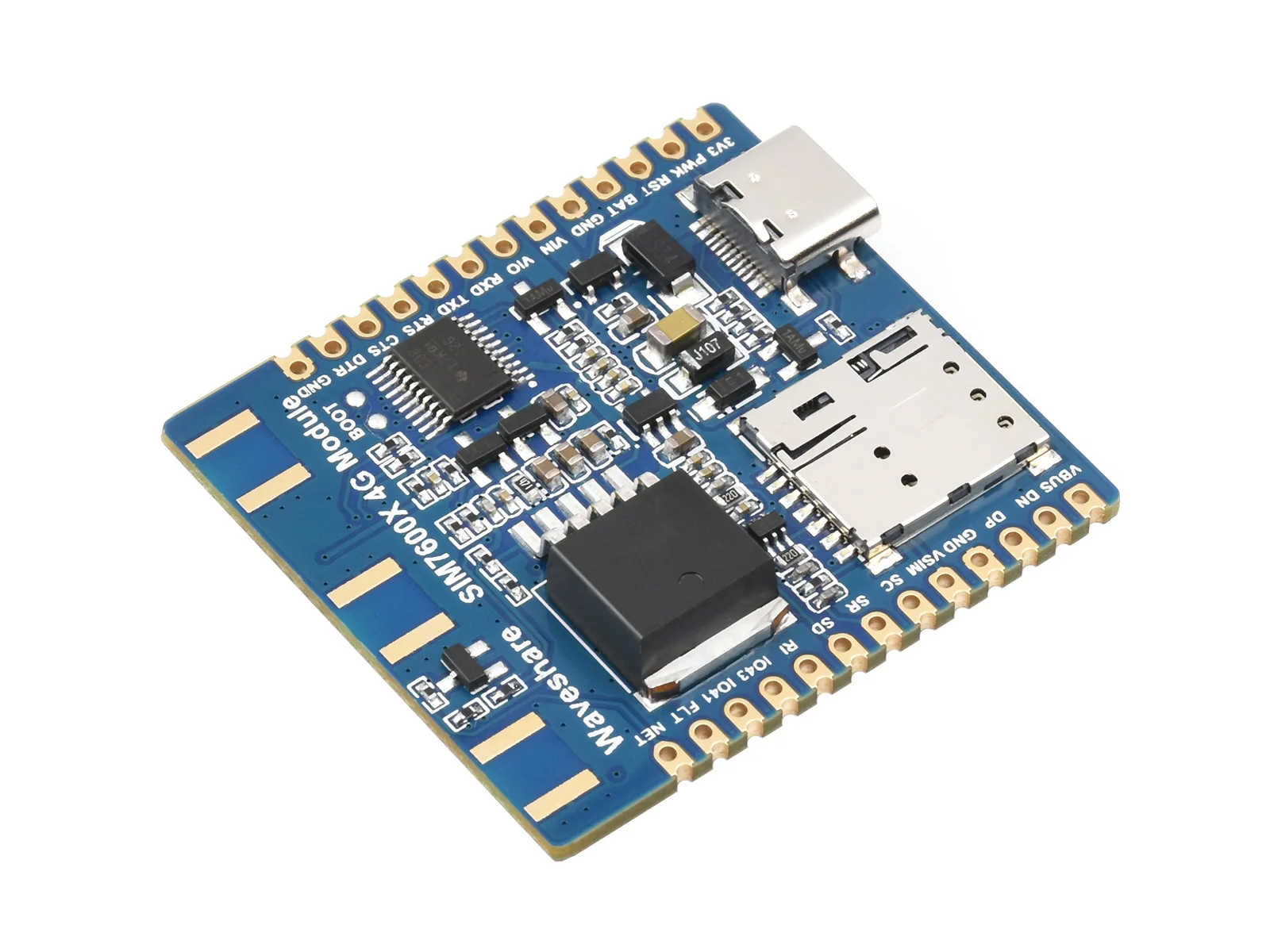 SIM7600X 4G Communication Module, Multi-Band Support, Compatible With 4G/3G/2G, With GNSS Positioning,4G Module Optional