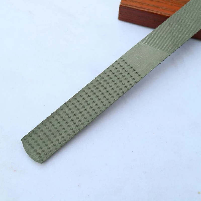 Multi- Four in 8 inches Rasp File High Carbon Hand File for Wood /Soft Metal/ Plastic and Metallic Gray