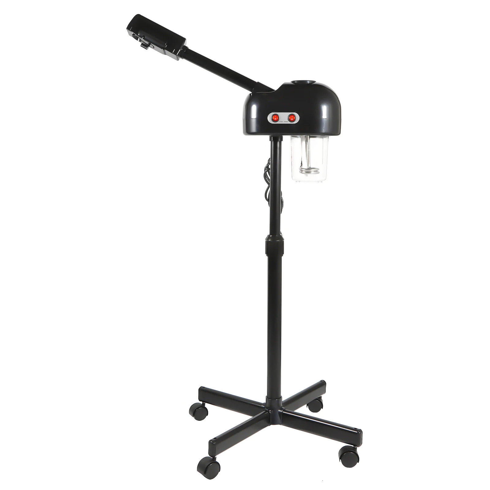 750 ml ozon gezichtsstomer in hoogte verstelbare sproeier 360 °   Draaibare beweegbare huidverzorgingsapparatuur voor Salon Beauty Spa Wit/Zwart