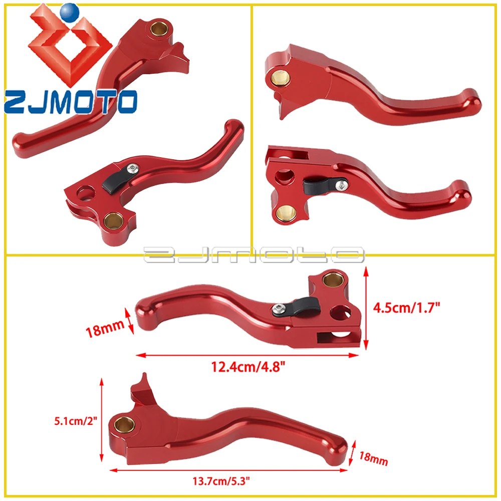 Motorcycle 3 Finger Brake Levers 2 Fingers Clutch Lever For Harley Dyna FXR2/3/4 CVO/SE 1999-00 Hand Control Brake Clutch Levers