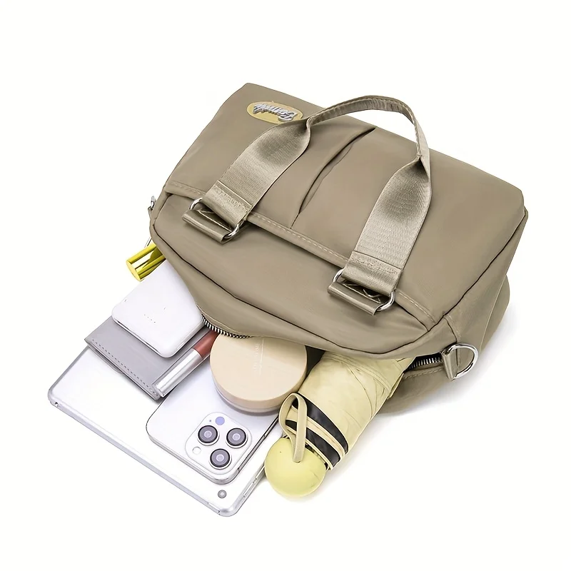 Women's Oxford Cloth Crossbody Handbag Tote Shell Bag Everyday Use Simple Shoulder Nylon Tote Bag