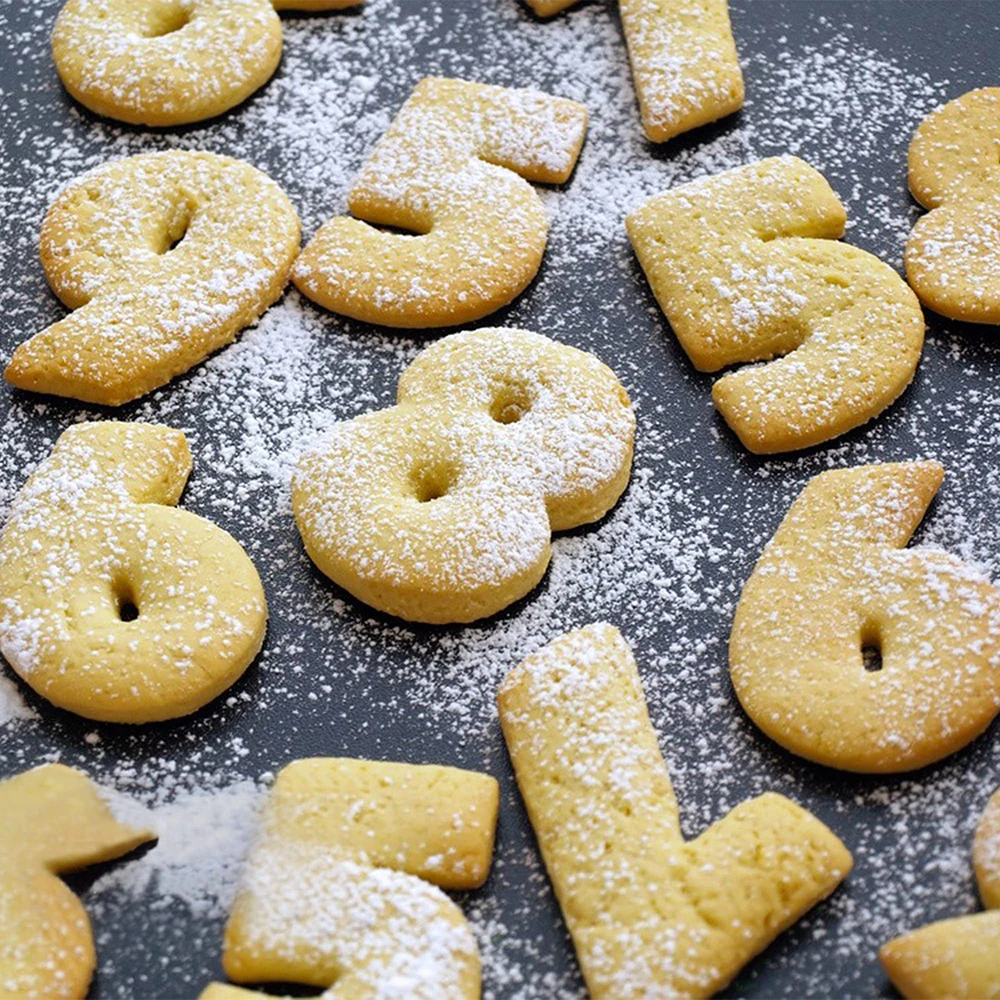 9/26Pcs Alphabet Number Cookie Cutters Stainless Steel Fondant Biscuit Cake Molds Baking Embossing Mould Kitchen Accessories