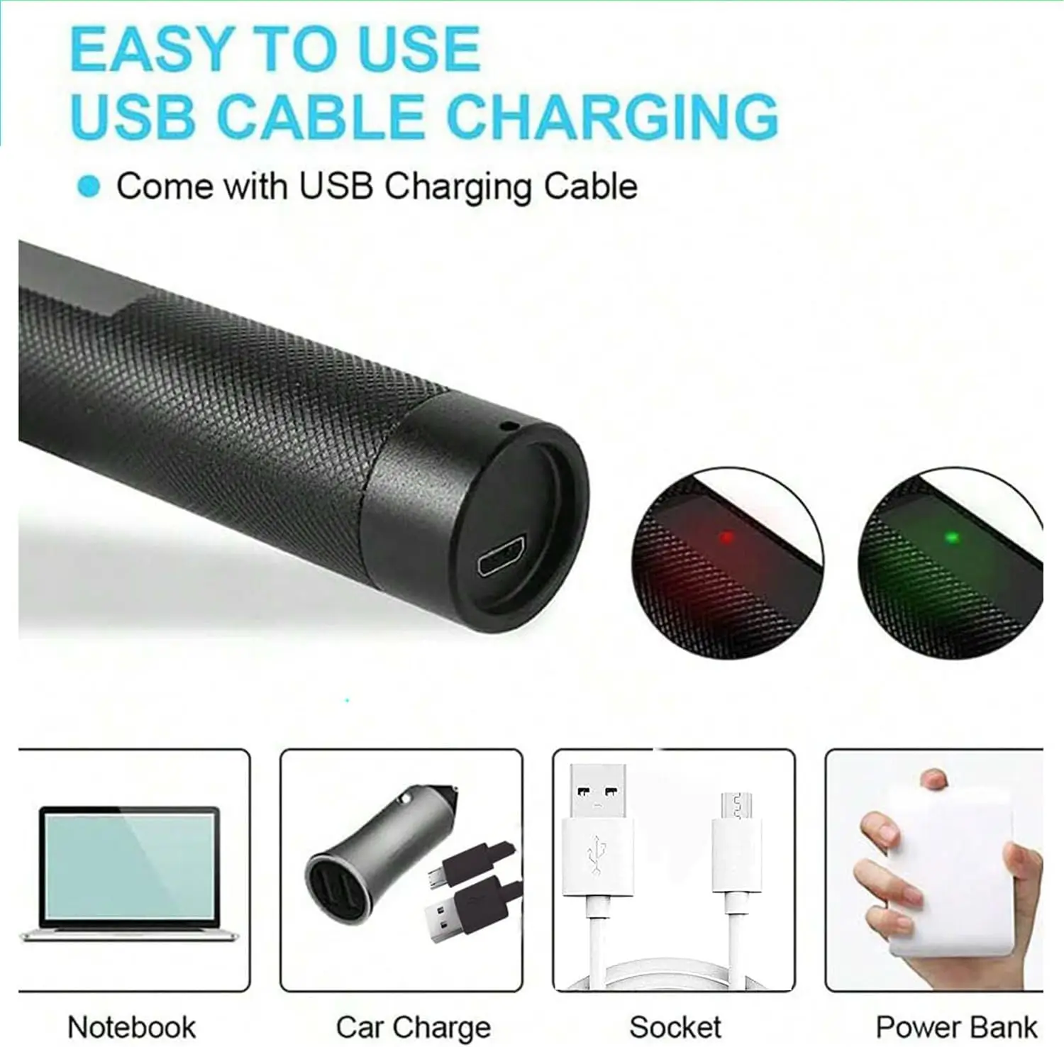 USB Mini Laser LED Light Pen Interactive Cat Toy with Red/Green/Purple LED Pointer Bright Animation for Entertainment view 5
