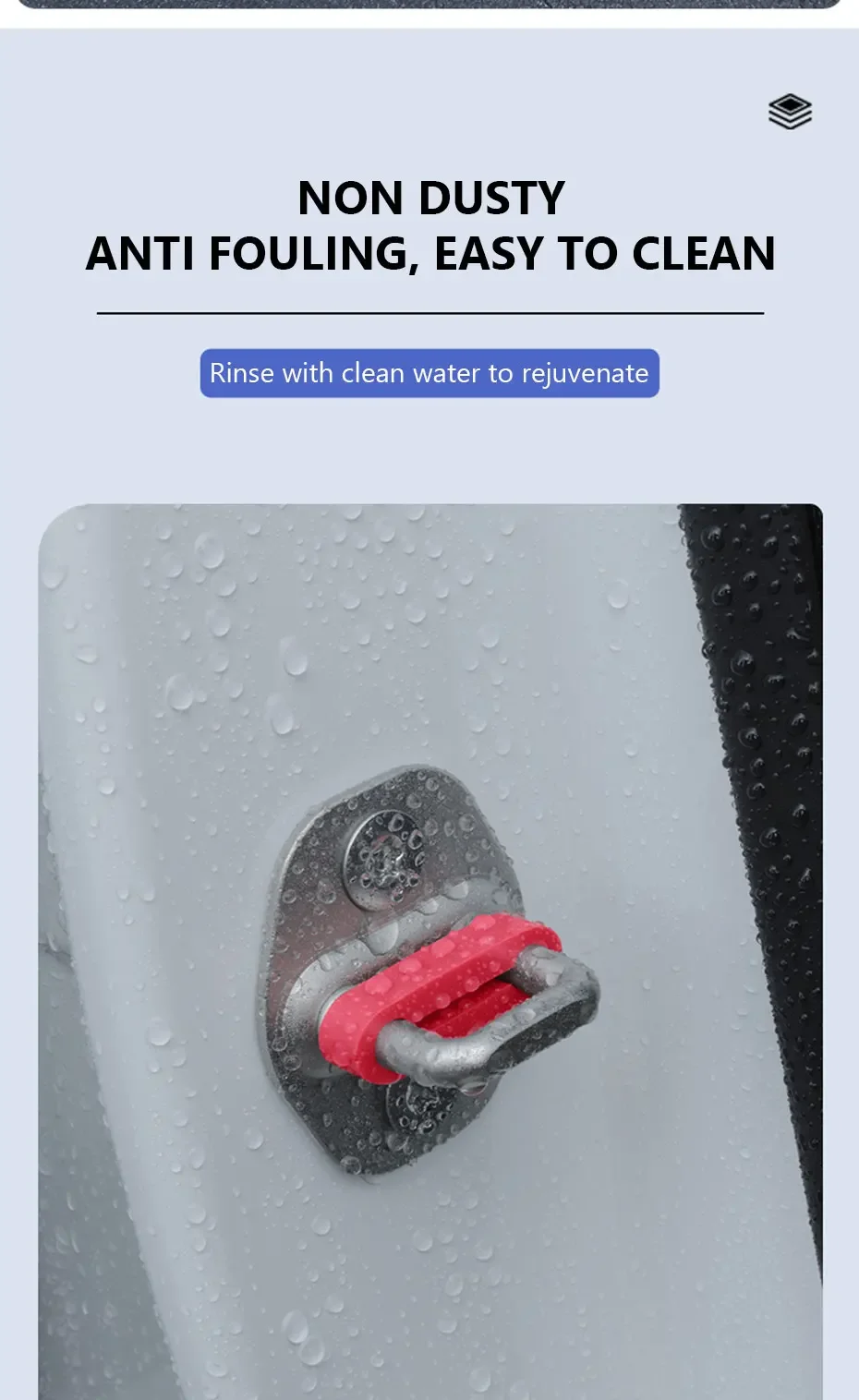 Universeller Autotür-Dämpfer, Schalldämpfende Elastische Silikon-Dichtungen, Auto-Türschließ-Stoßdämpfer, Zubehör – Detail 1