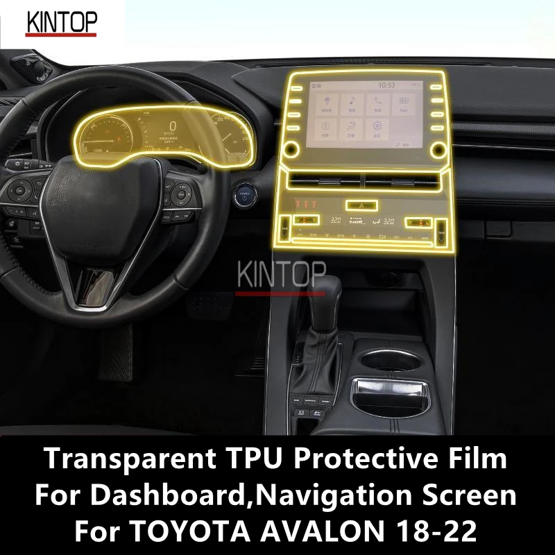 

For TOYOTA AVALON 18-22 Dashboard,Navigation Screen Transparent TPU Protective Film Anti-scratch Repair Film Accessories Refit