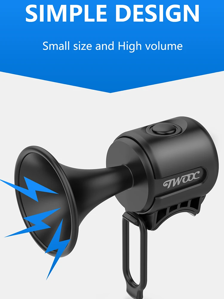 AliExpress NONE Bicycle Bell Ring Bike Electronic Loud Horn 120db Loud Safety Alarm Electric Waterproof Warning Bell Scooter Bicycle Accessories