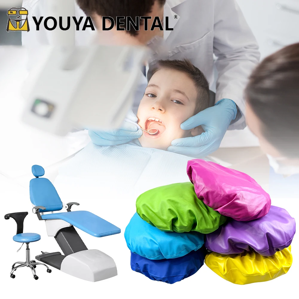 1set Dental Chair Seat Cover PU Leather Elastic Waterproof Protective Dental Chair Cushion Pads Dentist Equipment Dentistry Lab