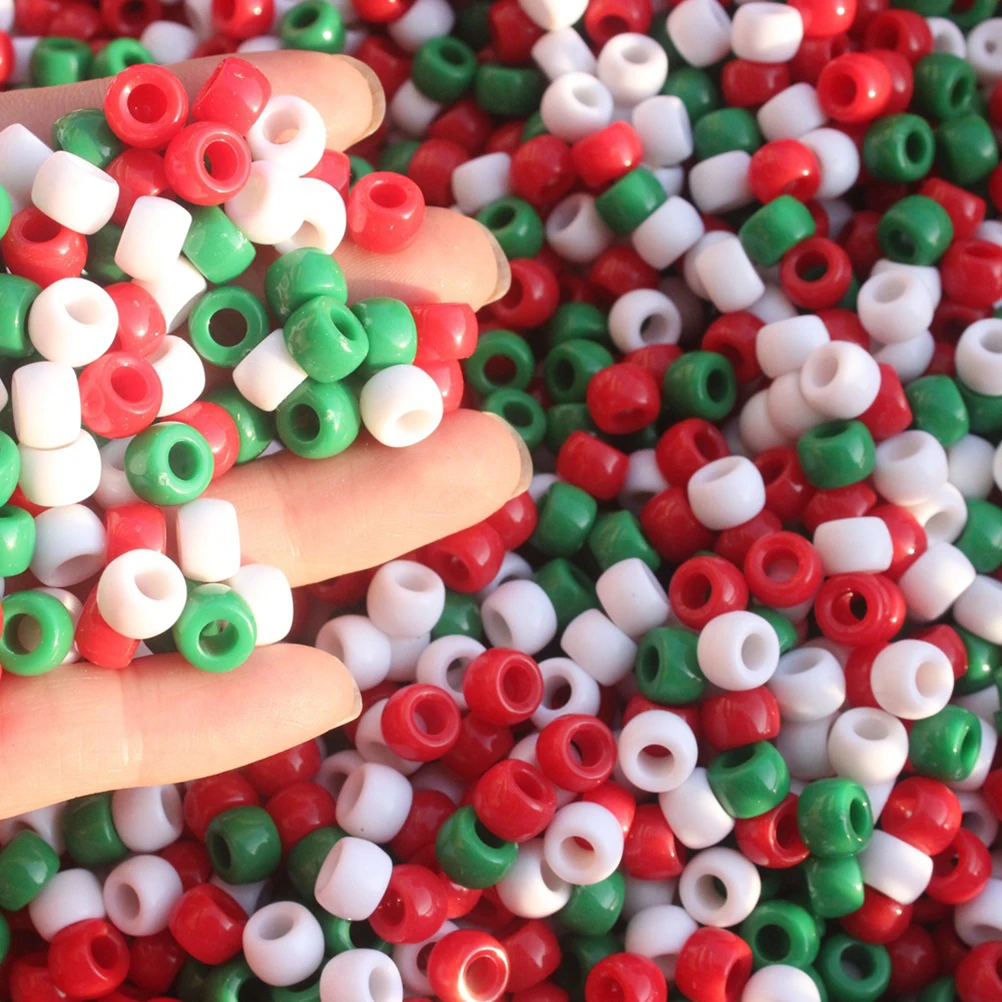 

1000Pcs DIY Resin Mixed Color Large Hole Beads Jewelry Accessories for Bracelet Necklace Earring Handmade Craft Supplies