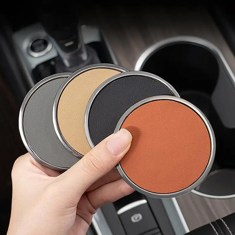 2 Pcs Car Auto Cup Holder Anti Slip Insert Coasters Pads Interior Accessories For Most Cups Accessories