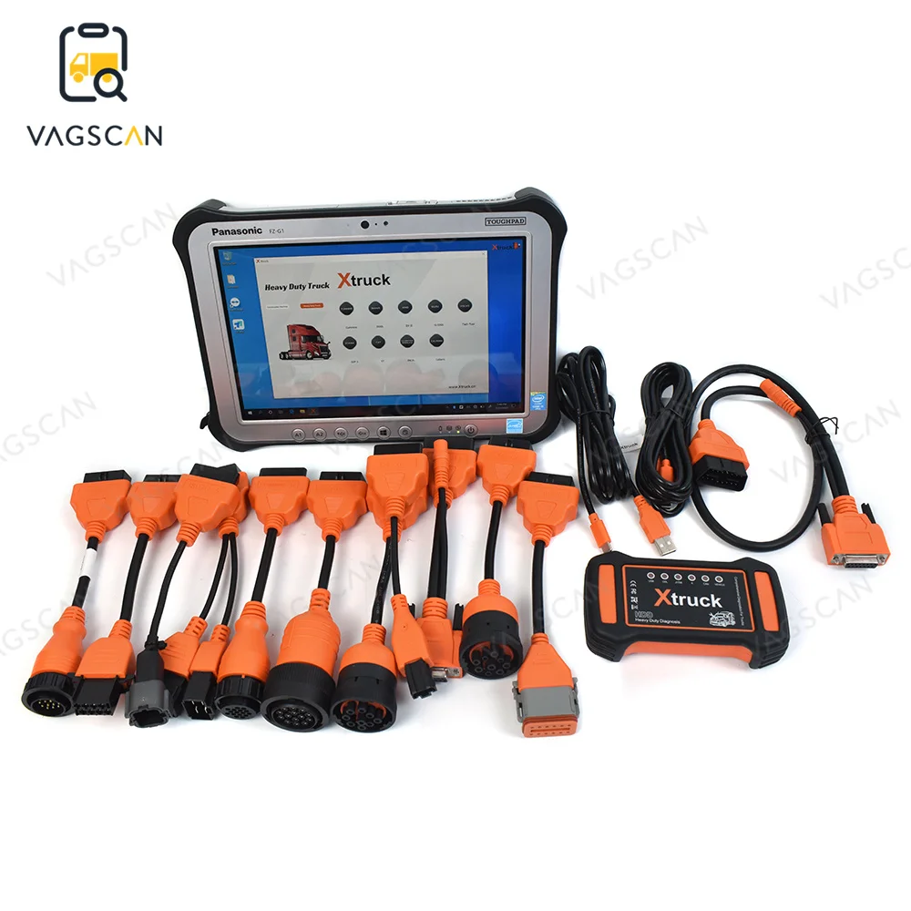 Multi-Brands Xtruck Y009 HDD Universal Diagnostic tool with FZG1 Tablet full set support UMMIS IS UZU HINO ET4 SDP3