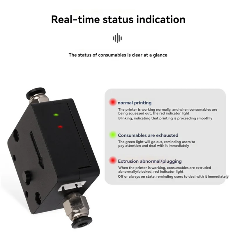 Intelligent Filament Detection Module High Precision Filament Breakage/Nozzle Blockage  3D Printer Accessories