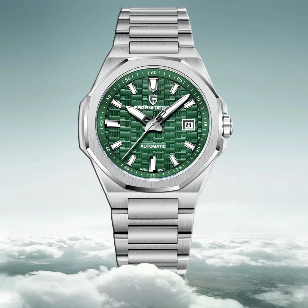 

PAGANI DESIGN новые автоматические механические мужские часы с датой, водонепроницаемые часы из стали 316L, японские часы Movt со светящимся сапфиром, роскошные часы