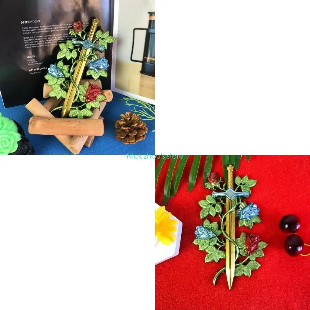 

E15E эпоксидная форма, легко демонтируемая силиконовая форма, розовая лоза, мечи, инструменты для изготовления ювелирных изделий