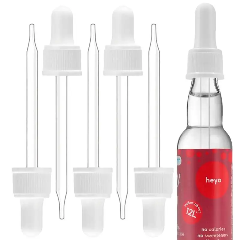 Bubly Drops Pipettes 6PCS Precise Dispensing Glass Bubbly Soda Droppers Sparkling Water Flavor Drops Droppers Bubly Drops