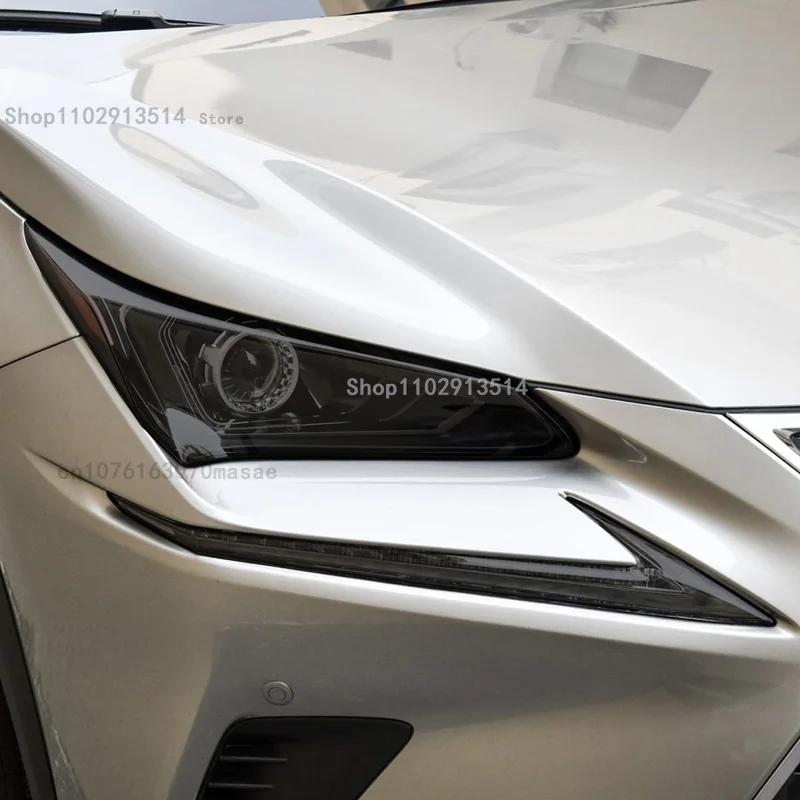 Per Lexus NX 2015-2020 accessori pellicola protettiva per fari auto restauro fari adesivo trasparente in TPU nero per auto