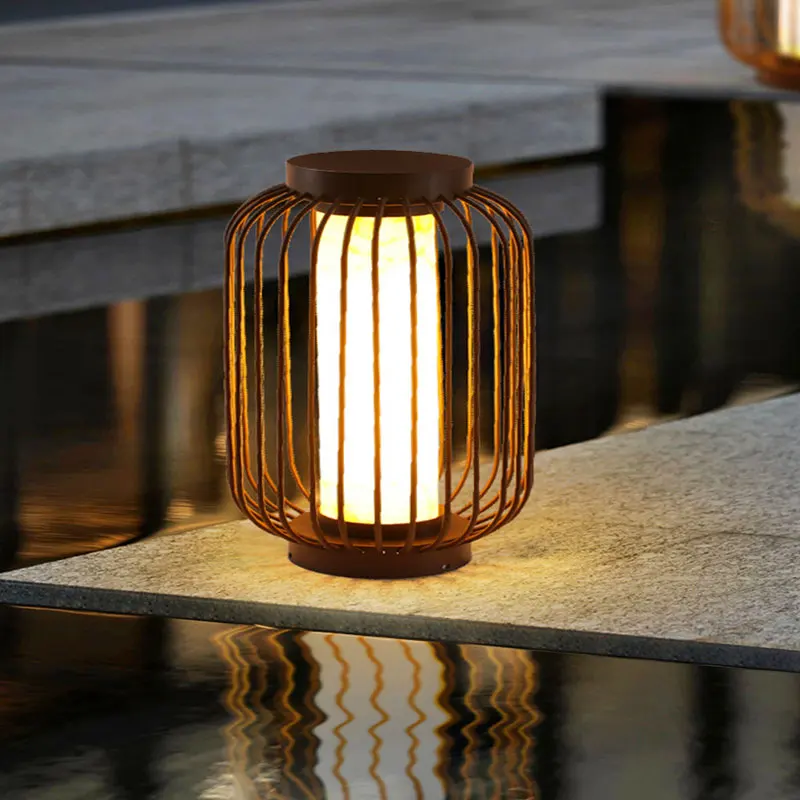 

IP65 Waterproof Villa Courtyard Outdoor Landscape Lawn Lamps Solar LED Lights For the Garden Patio Fence Decor Light Rattan