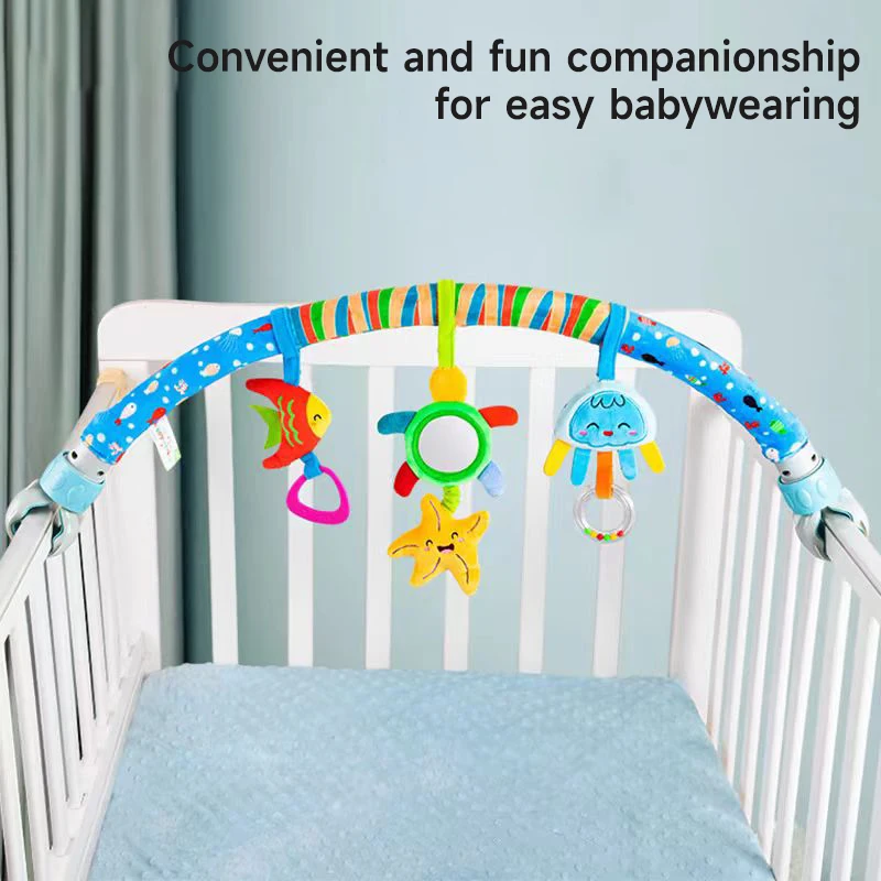 

Stroller Arch Toy Musical Rattle Adjustable Clip Crib Toys Baby Crib Hanging Rattles Toy 0 12 Months Newborn Travel Toys Gifts