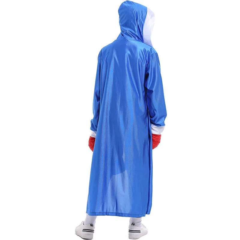 Red Blue Boxer Robe Cosplay Costume Sports Boxing Robe Kids Boys Boxing Training Boxer Battle Uniform for Halloween Party