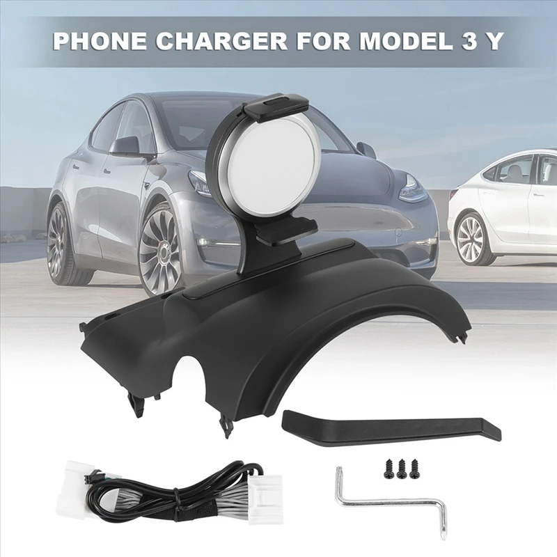 Per Tesla Model 3 Y supporto per telefono supporto per telefono cellulare di ricarica per auto staffa di ricarica rapida 15W per Iphone posiziona il