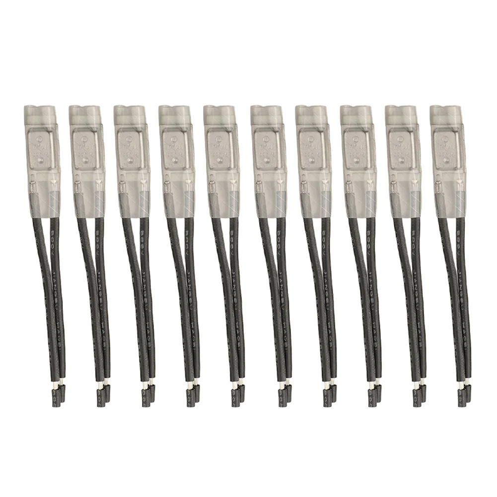 10pcs 17AM 60-150°C Motor Thermal Protectors, Normally Closed Temperature Controller Switches, Automatic Resets Thermostats