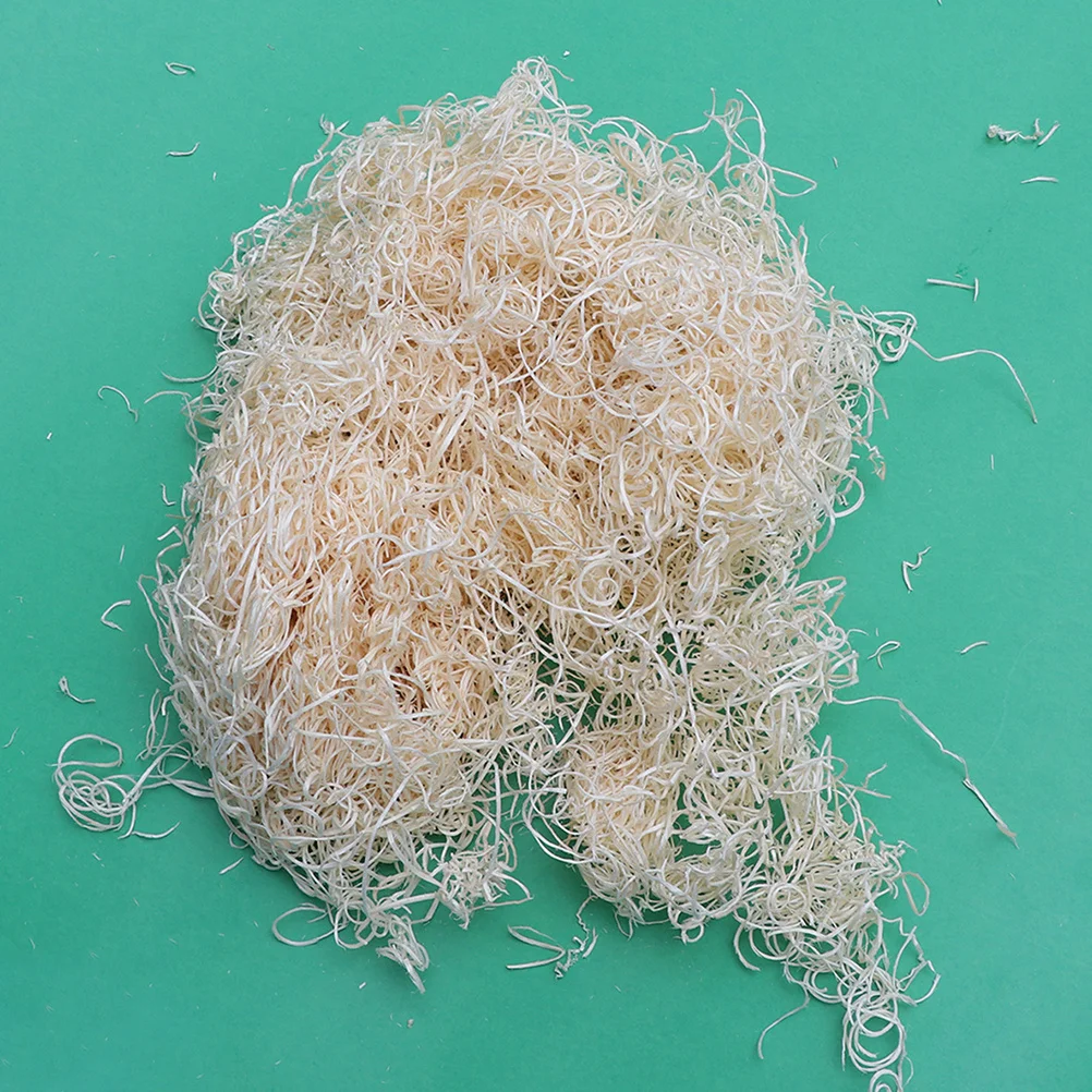 

1Pack Pet Wood Wool Pad Natural Wood Bedding Material for Bird Nest Reptile Snake Lizard Suitable for Cages