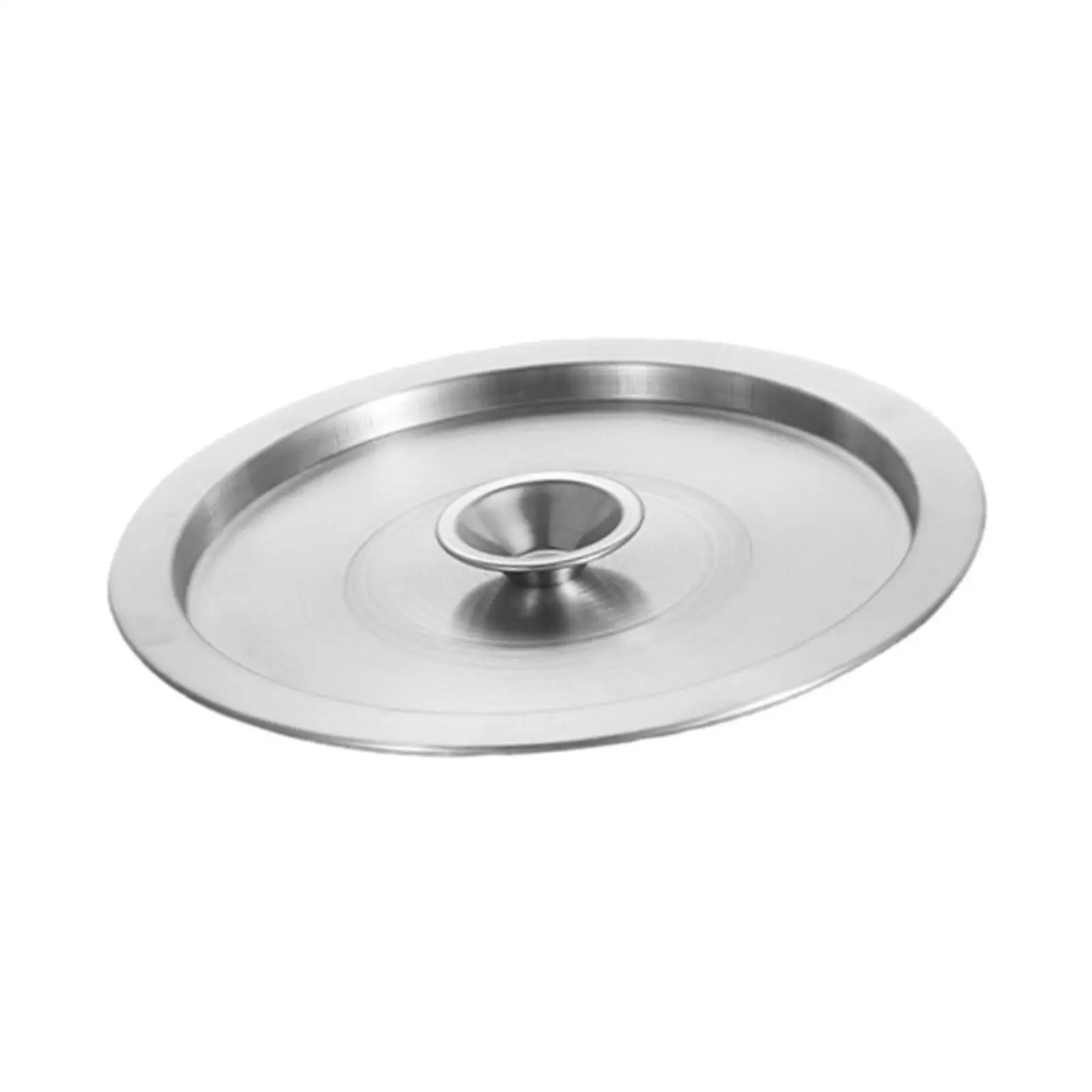 Stainless Steel Frying Pot Lid Round 36cm Skillet Cover Ergonomic Handle Easy Clean for Buffet Parties Kitchen Cookware