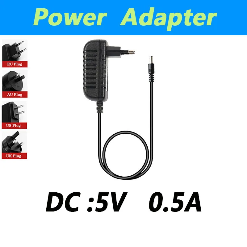 LAIMAIECO 5V 500MA Power Adapter 5V 0.5A Cooling Fan Receiver Punch Card Machine Amplifier Power Cord Eu Plug Us Plug