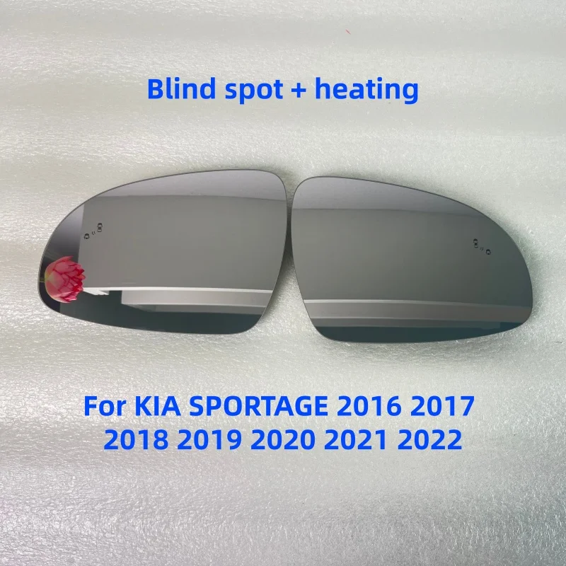 Heated Rearview Mirror Glass With Blind Spot Warning For KIA Sportage 2016‑2022 Left Right Side Wing Mirror BSD BSM Replacement