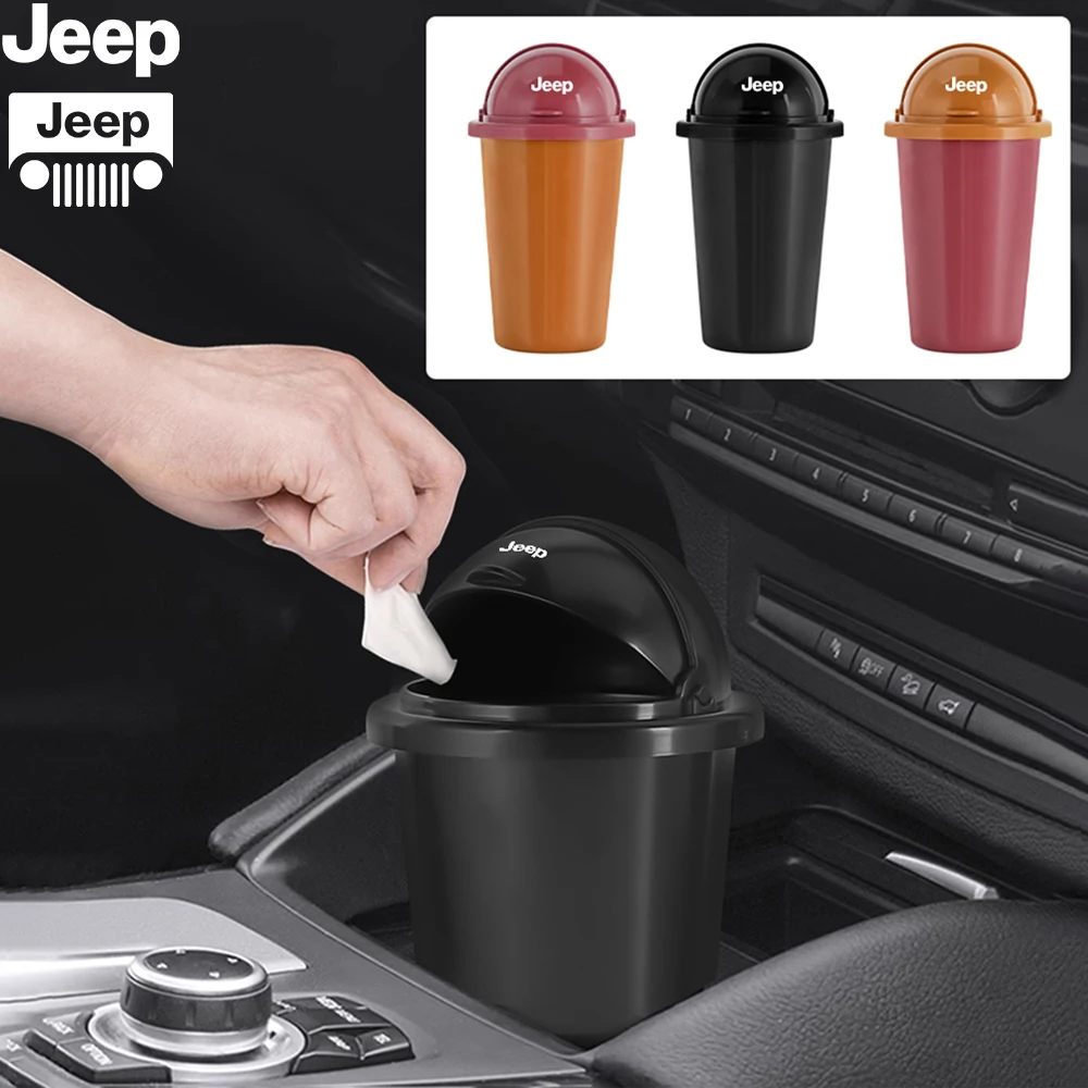 

Автомобильный мусорный бак, автомобильный интерьерный чехол для мусора, ящик для хранения мусора для JEEP Renegade Patriot Wrangler Cherokee Compass, аксессуары