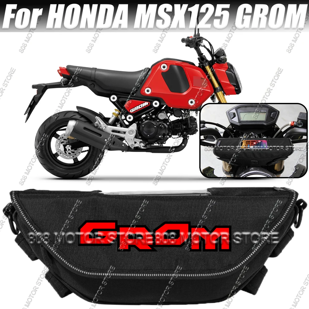 

Для мотоцикла Honda MSX 125 Grom: сумка для инструментов, водонепроницаемая и пыленепроницаемая, удобная дорожная сумка на руль.