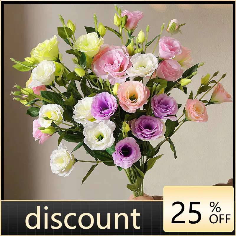 

LH rose simulated flower ornament living room desktop light luxury high-end retro flower arrangement