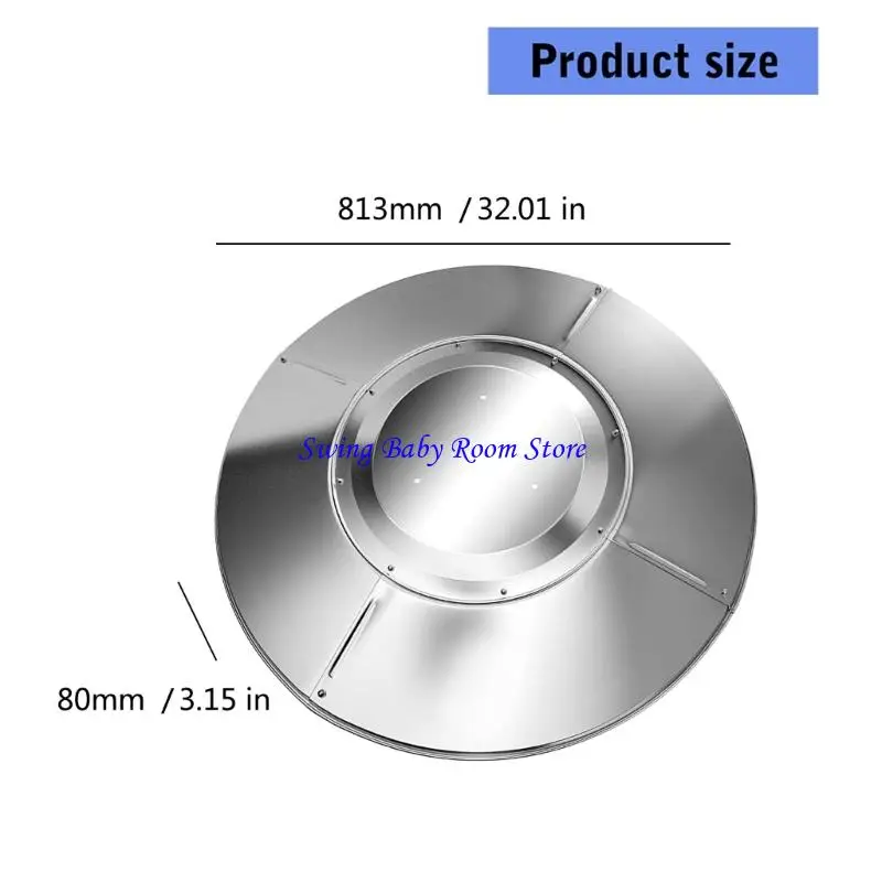 K1AD فناء سخان السخان العاكس درع الألومنيوم العاكس العاكس أعلى درع لبروبان في الهواء الطلق سخان القبة استبدال جزء
