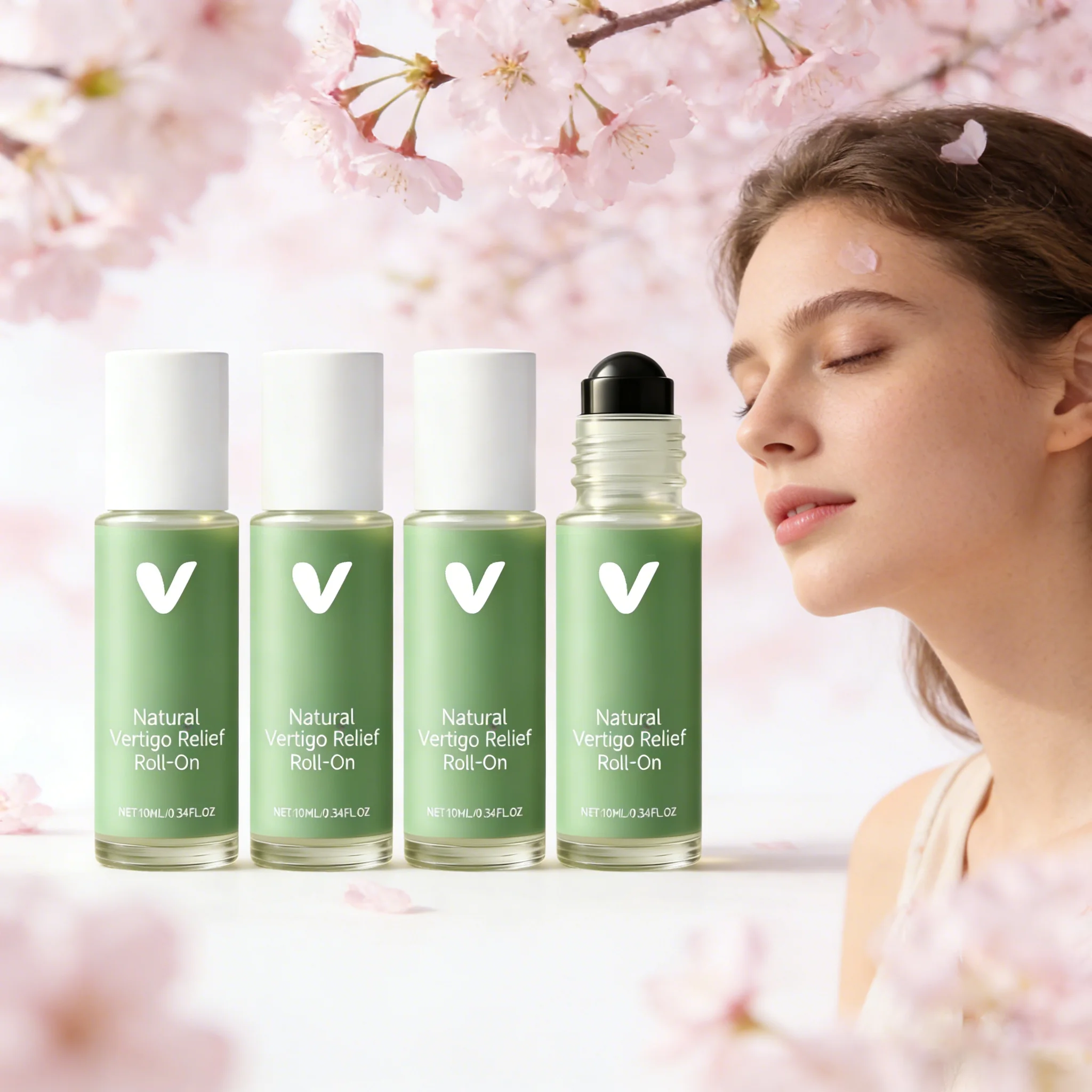 Roll-on para Aliviar el Vertigo, Alivio de Mareos, Alivio de Enfermedad por Movimiento, Alivio de Náuseas, Aceite Esencial Refrescante y Calmante para el Área del Oído