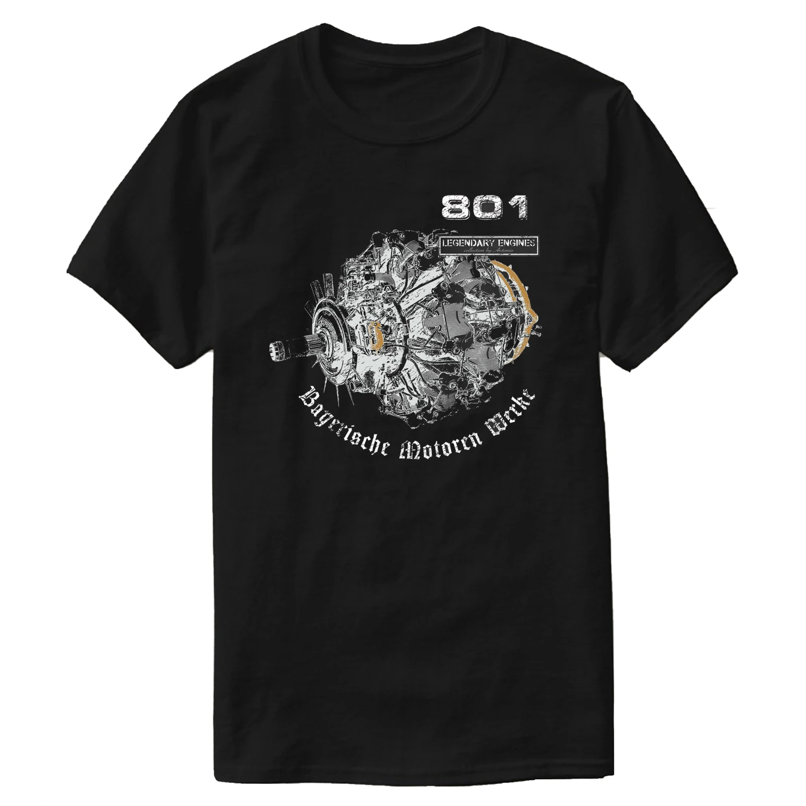 

WWII German Fw 190 Fighter Aircraft 801 Engine T-Shirt 100% Cotton O-Neck Short Sleeve Summer Casual Mens T-shirt Streetwear