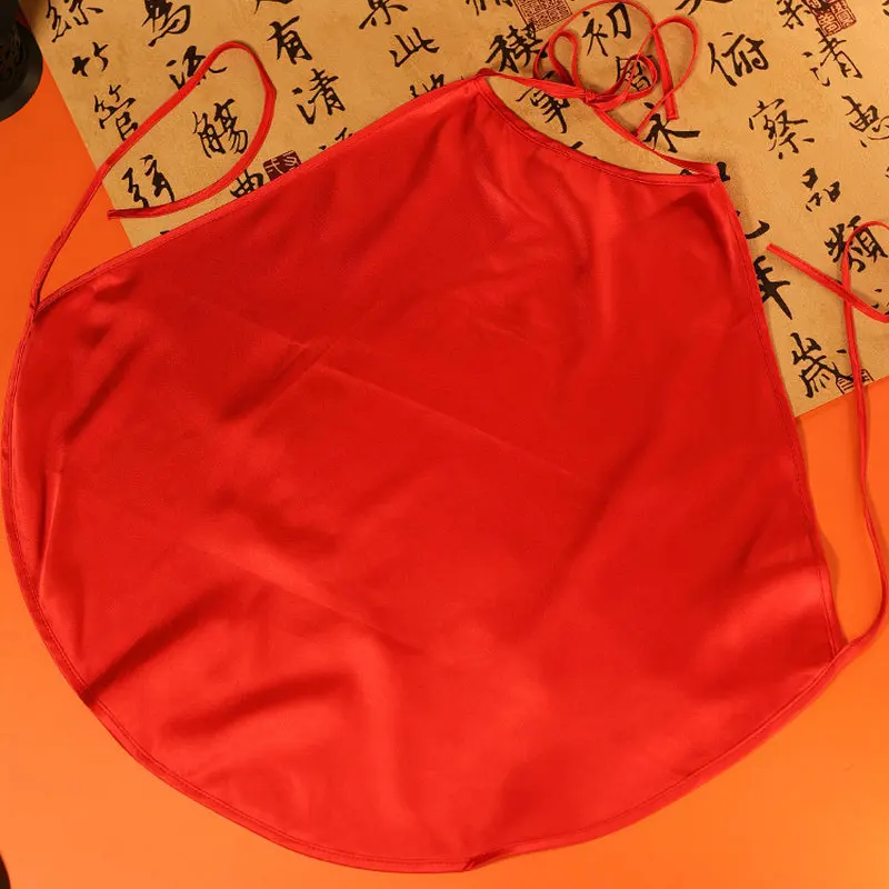 Ropa tradicional china de La Fortuna, Conjunto de pijama con bordado de peonía roja, Dudou Top y pantalón corto, ropa interior Para Boda y luna de