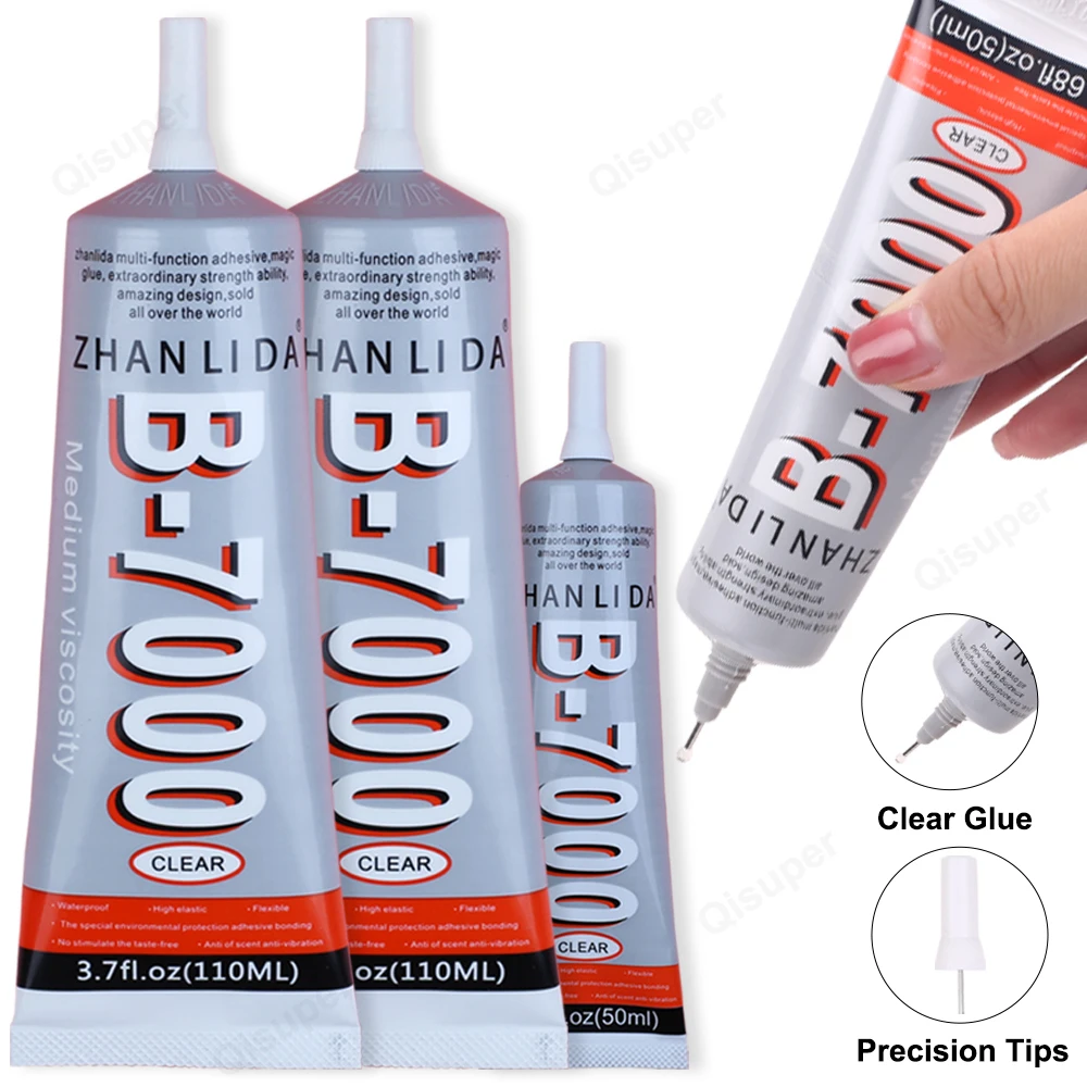 Glue Cell Phone Display Speaker Repair Textile Cloth Fabric Rhinestones Craft Jewelry Super Adhesive Zhanlida with Precision Tip