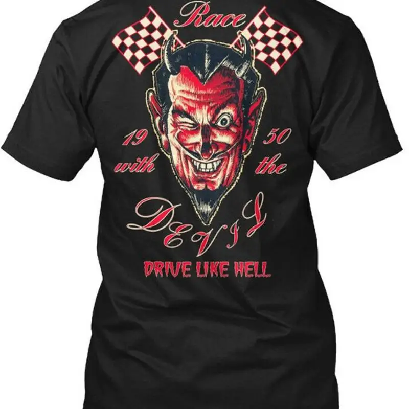 

Race devil timeless threadz With T Shirt Made in USA Size S to 5XL