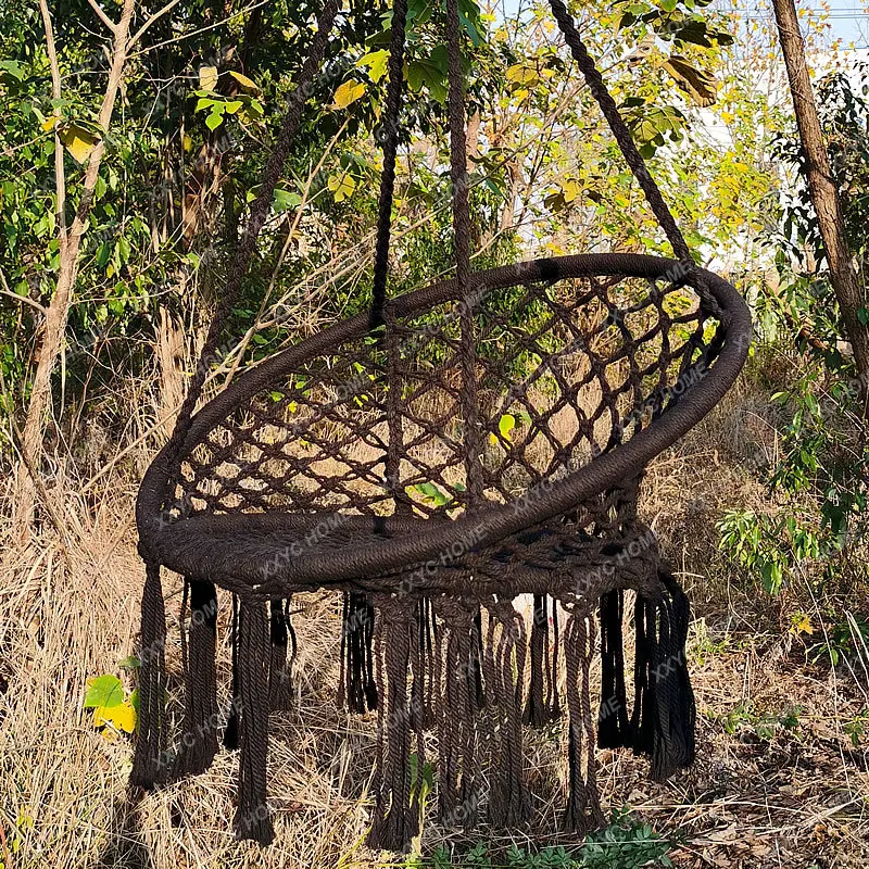 Round Swing Hammock Cadeira para Criança e Adulto, Exterior e Interior, Dormitório, Quarto Quintal, Única Cadeira de Segurança