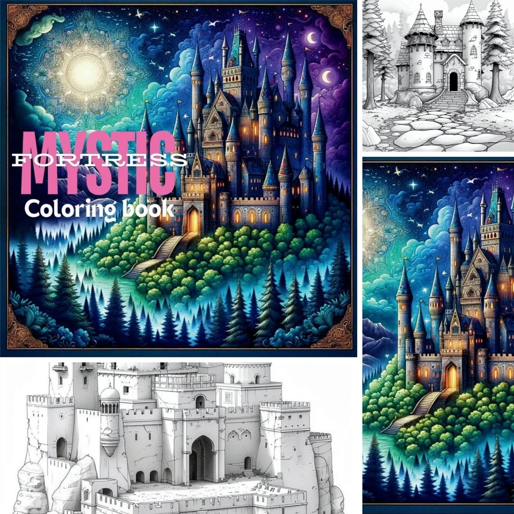 1pc Art Coloring Book Original Upgraded Paper 70g/sqm 22pcs Single Pages Coloring Books Gift For Holiday Birthday Party