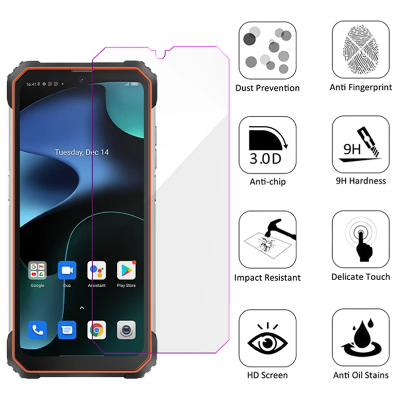 2-1PC Protective Glass on Blackview BV8800 Screen Protector Phone Film For Vidro BlackviewBV8800 BV 8800 Blackview Tempered Glas