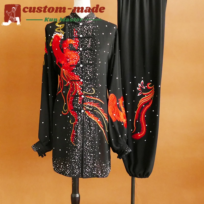 Custom Martial Arts Uniform Embroidered Tai Chi Suit Premium Kung Fu Uniform for Competitions Performances and Daily Wear