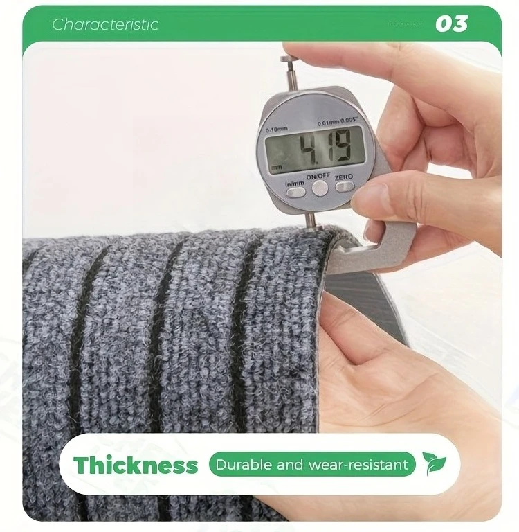 1 Rolle selbstklebender Teppich, selbstklebende Mattenrolle, für den Heimgebrauch, gewerbliche Nutzung, Badezimmer, Fußmatten, Treppenmatten und Haustiermatten – Detail 7