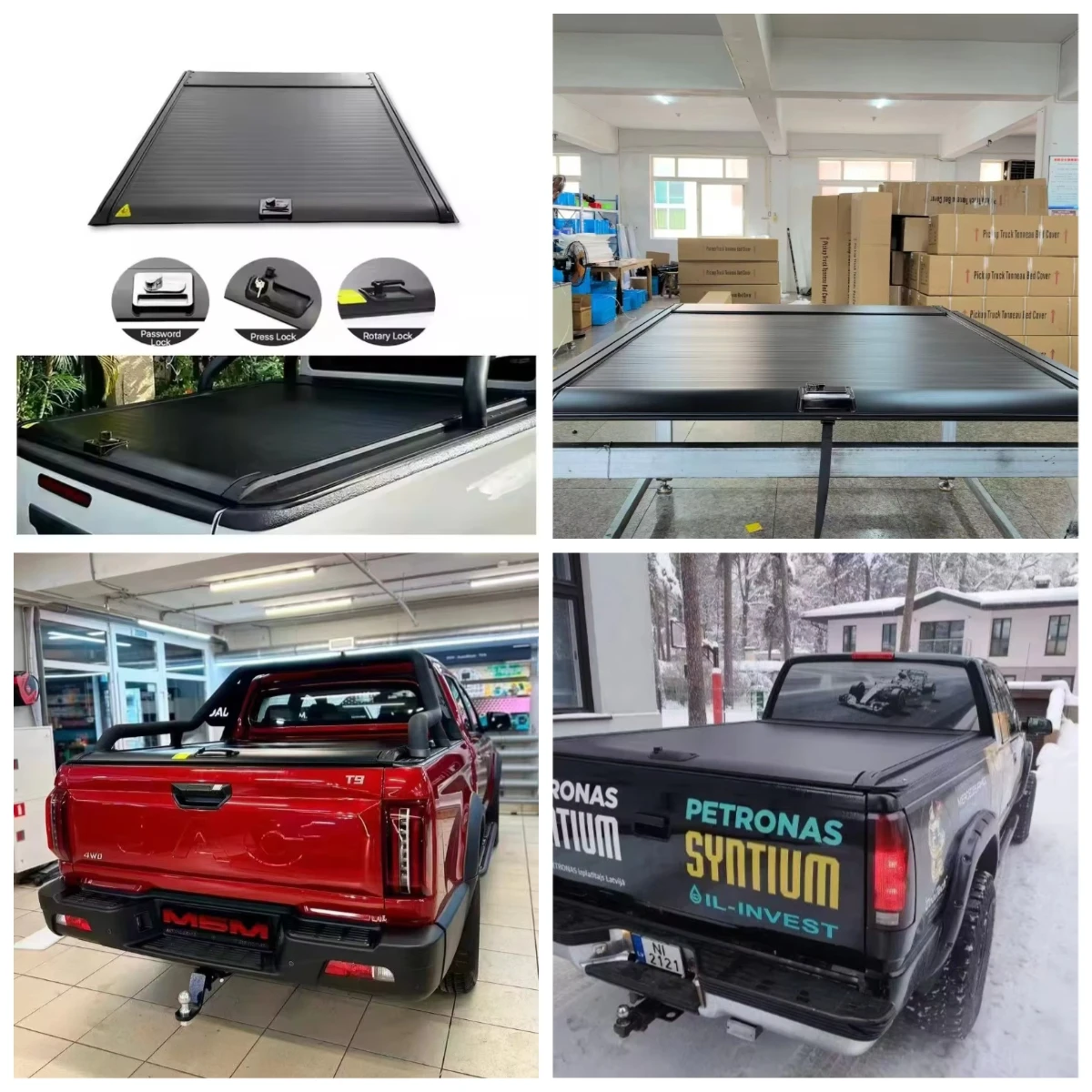 Dream Garage Hot Sale New Design Pickup Accessories Roll Lid 4x4 Pick Up Trunk Tonneau Bed Cover For