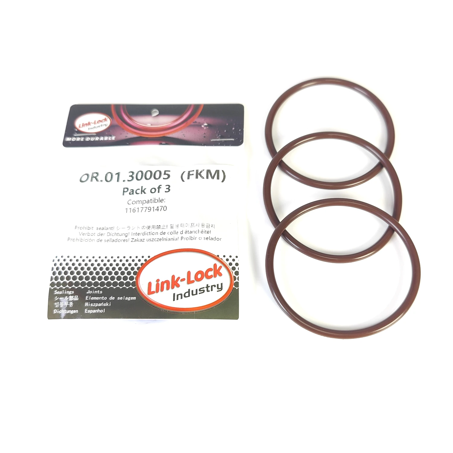 3PCS Fkm Viton OR.0…