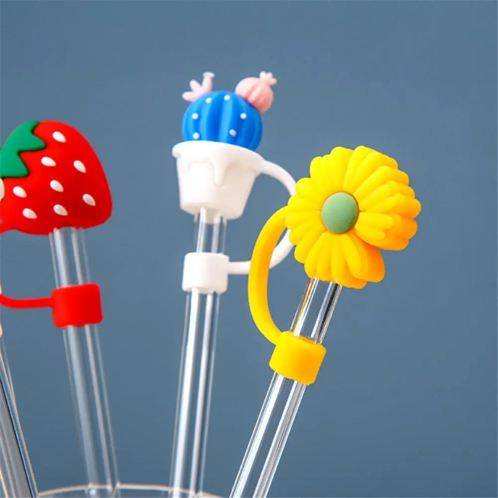 1/3/5PCS Silicone Straw Stopper Leak-proof Non-disposable Creative Popular Interesting Innovation