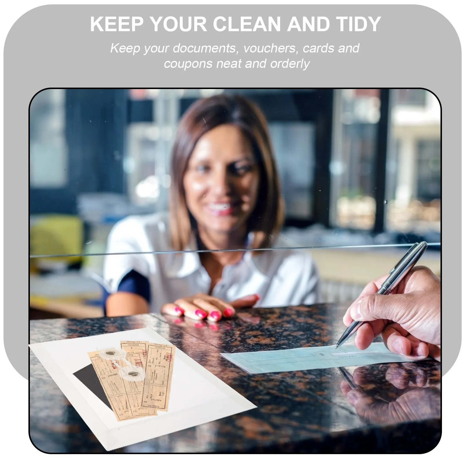 

10Pcs Mini File Bags Premium PP Material Long-Lasting Fold-Resistant Document Folders for Receipts Cards Vouchers School